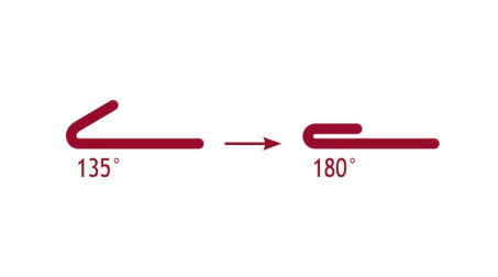 Outil à fermer les pinces à 180° - schéma pince