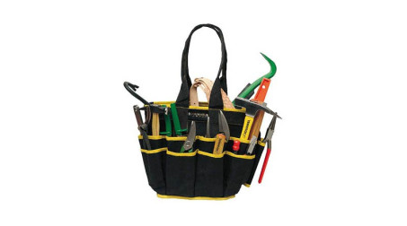 Sac à outils en tissu renforcé avec 16 poches, livré sans outils