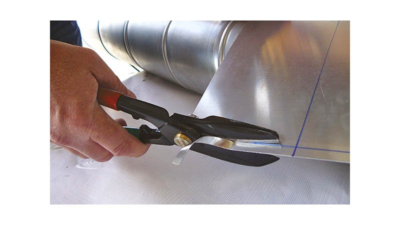 Cisaille universelle droite 1 lame étroite et 1 lame large, 270 mm, avec ressort - action